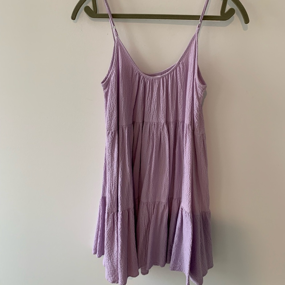 She’s so Soca Lavender Sleeveless baby doll dress small NWOT cotton - Picture 5 of 7